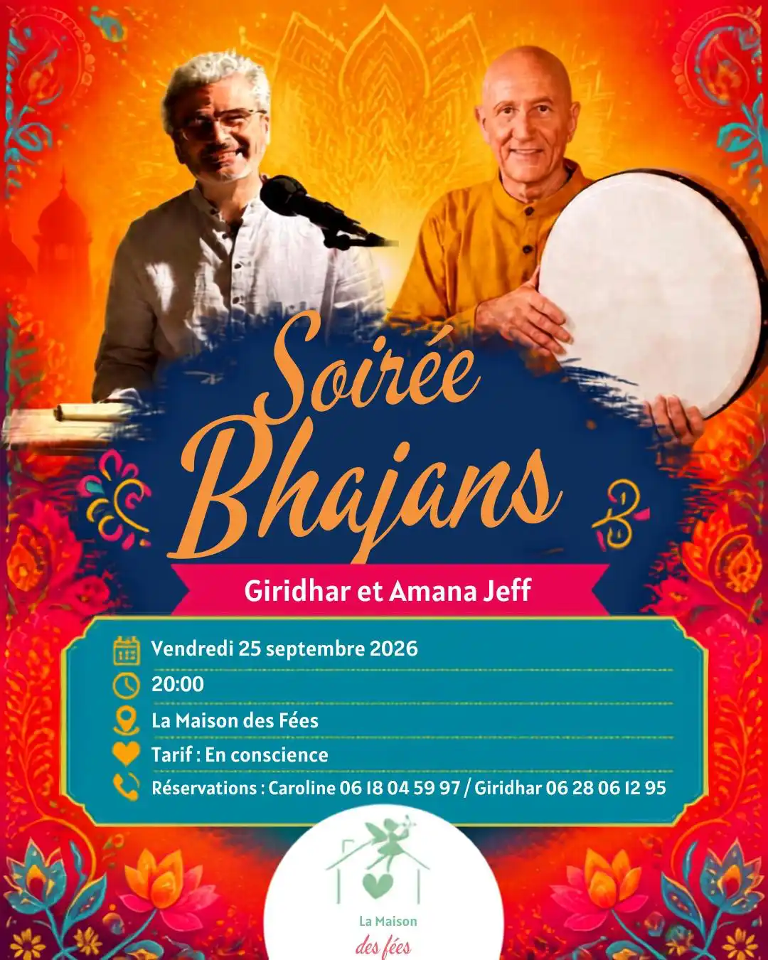 évènement à la Maison des Fées avec Giridhar et Jeff en sept 2026